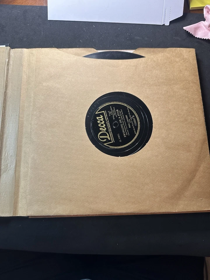 Crosby Classics Five Shellac Columbia Green Label M-555 Records Foto 4 de 4