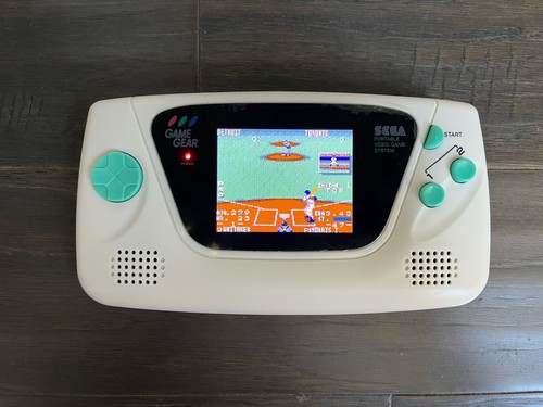 Sega Game Gear RetroSix Creme with Laminated IPS Screen & Li Battery & Type C - Picture 2 of 8