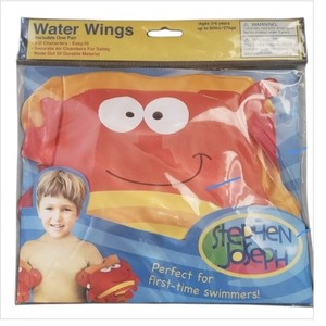 Kids Water Wings, Swimmies Stephen Joaeph Boys Girls 3-6 yrs up to 60 ibs NEW