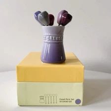 Le Creuset Food Pick And Small Jar Set Bluebell Purple