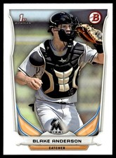 2014 Bowman Draft Picks & Prospects Blake Anderson Miami Marlins #DP34