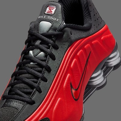 Nike Shox R4 Shoes University Red Black HQ1988-600 Men's Sizes NEW