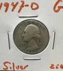 1947D Washington Quarter 90% Silver 25C