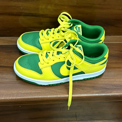Nike Dunk Low Reverse Brazil DV0833-300 Men's Green/Yellow Colorblock