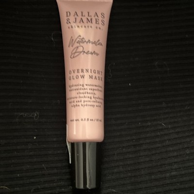 Dallas & James Watermelon Dream Overnight Glow Mask Hydrating Face 0.5 fl oz