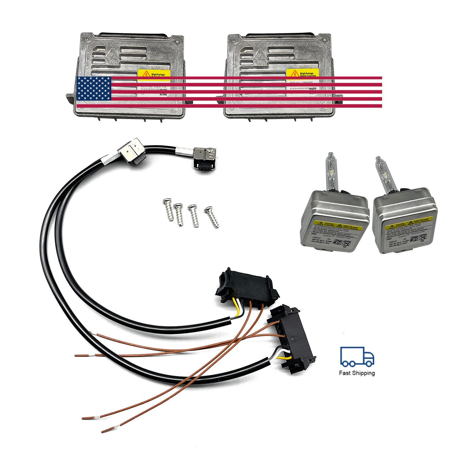 2x For 2016-2020 Maserati Levante Xenon Ballast & D3S HID Bulb Control Unit