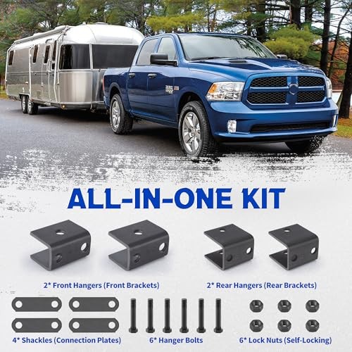 Trailer Leaf Spring Hanger Kit for 1-3/4" Double Eye Springs, Single Axle APS4 - Picture 3 of 8