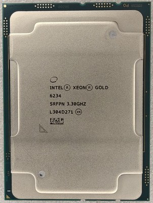 Intel Xeon Gold 6234 8-Core 3.3GHz SRFPN Cascade Lake-SP Processor - Grade A