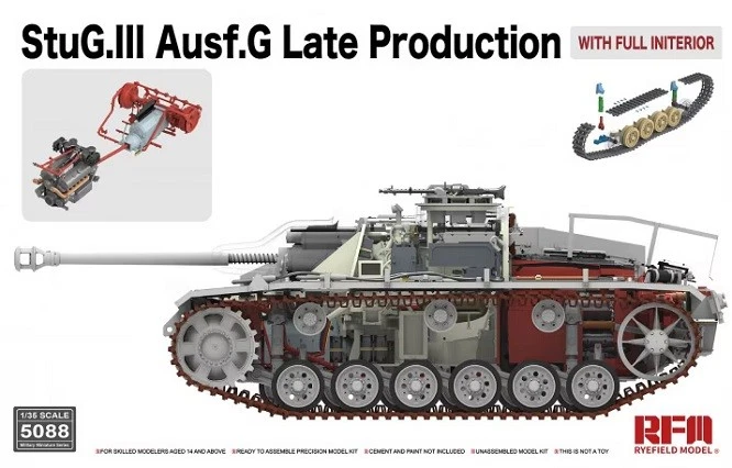 Rye Field Model RM-5088 - 1/35 StuG.III Ausf.G Late Production with full interio