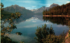 Montana MT Glacier National Park Lake McDonald Postcard Old Vintage Card View L4