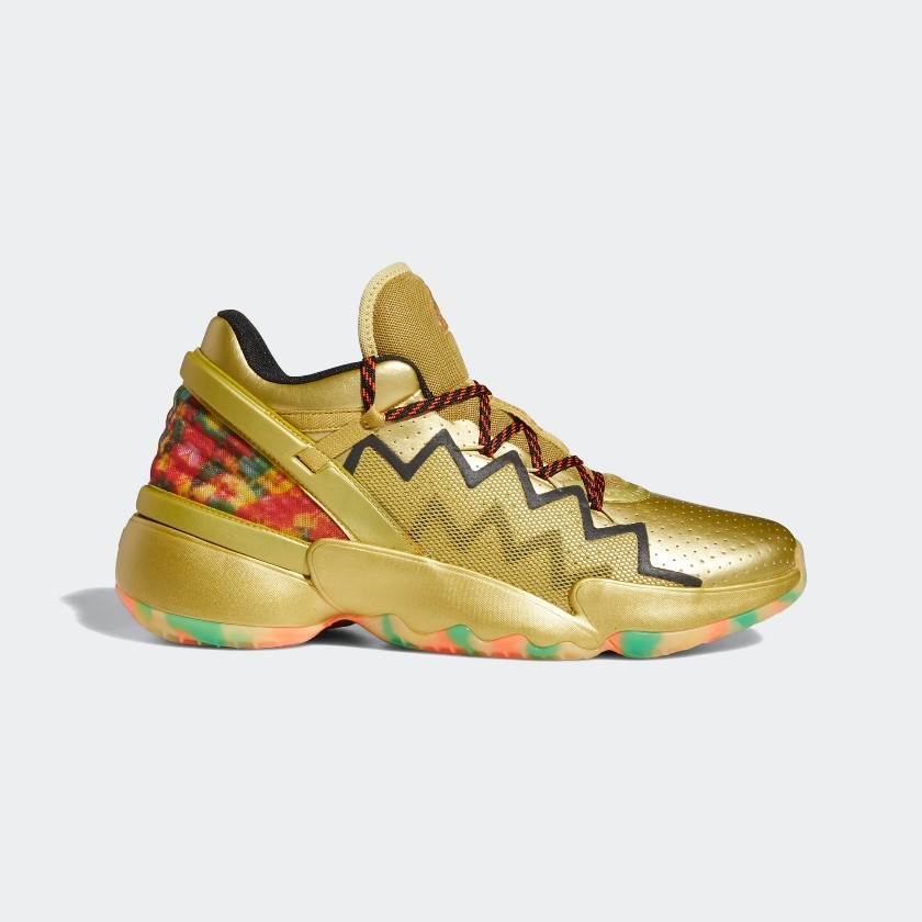 adidas D.O.N. Edición 2 x Gummy Haribo Gold Metallic Goldbears para hombre FV8963