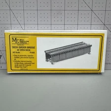 Micro Engineering 30 Ft Open Deck Girder Bridge Kit HO Scale 75-502 Flex Track