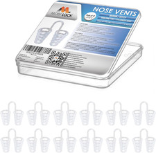 Nose Vent Sinus Relief Dilator Pack of 12 Medium Size Hard Cone Vents - a Simp
