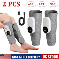 2pcs 3 Model Leg Massager for Circulation, Air Compression Calf Massager w/ Heat