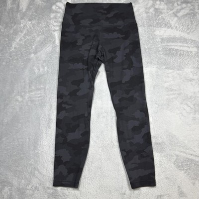 Lululemon Leggings Womens Black Camo High Rise Full Length Yoga