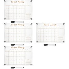  1 Set Reusable Weekly Write Board Desk Dry Erase Board Clear Dry Erase Board