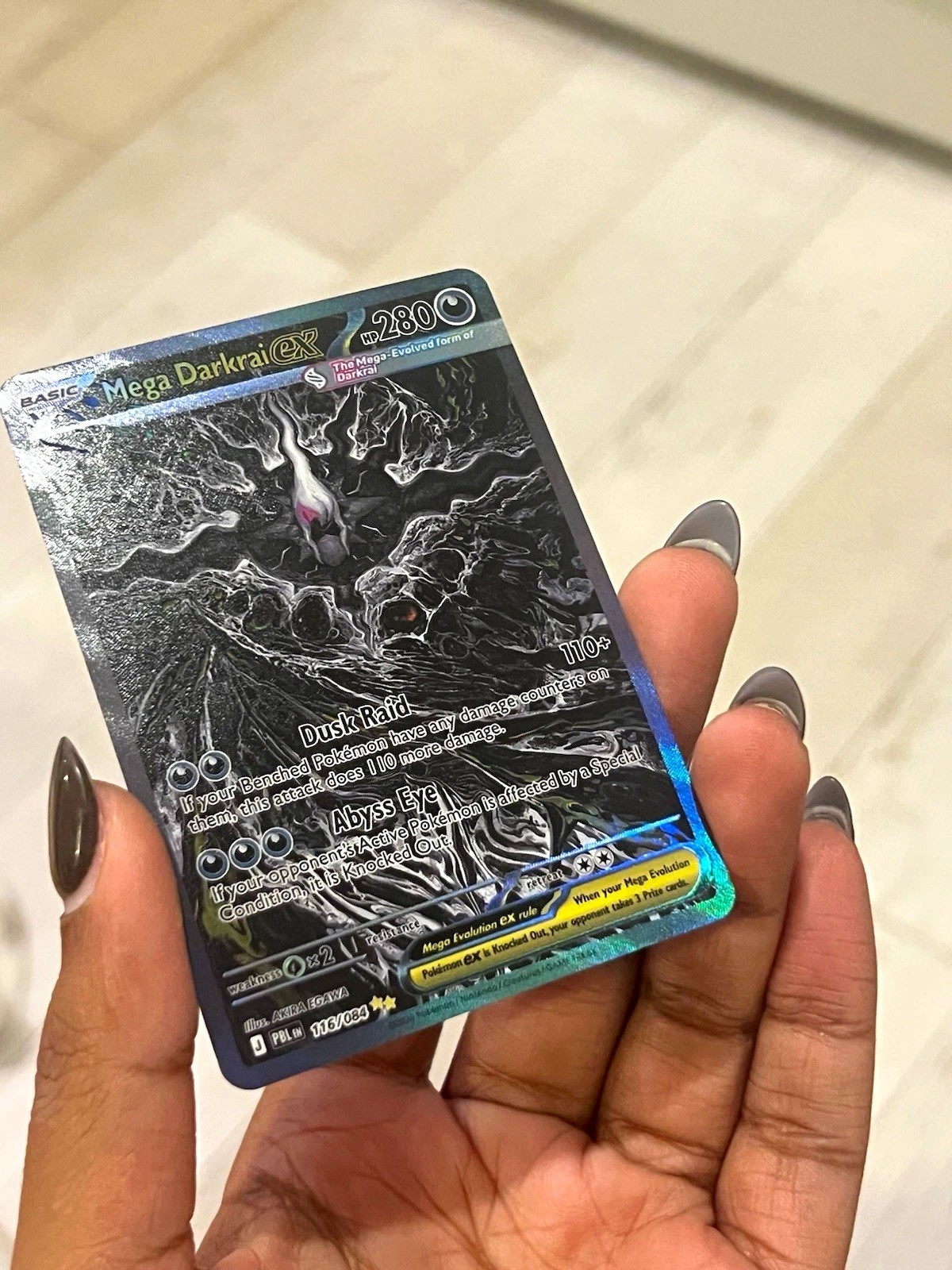 Mega Darkrai EX 116/084 Pokemon TCG Dark Explorers English Rare Full Art Holo