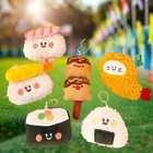 Soft Plush Sushi Keychain Inviting Food Keychain Cute Doll Keychain Gifts