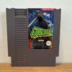 GODZILLA MONSTER of MONSTERS ~ Nintendo NES Cart and Dust Sleeve NES-GZ-AUS