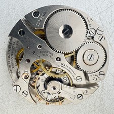 Antique 16s Howard 21 Jewel Montgomery Dial Railroad Movement Series 11