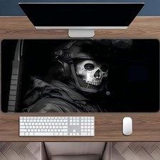 2D Skull Desk Mat Oversized Mouse Pad Anti-Slip Rubber Base Office Computer Mat