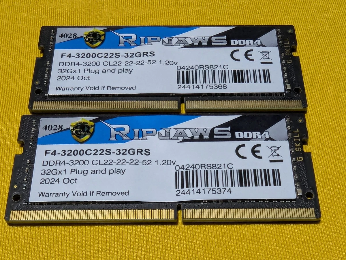 G. SKILL PC4-25600 (DDR4-3200) Bus Speed DDR4 SDRAM Memory (RAM