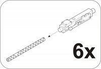 Browning M2 6Pcs. Wwii Aircraft Gun / 1:32 - Cmk 5064