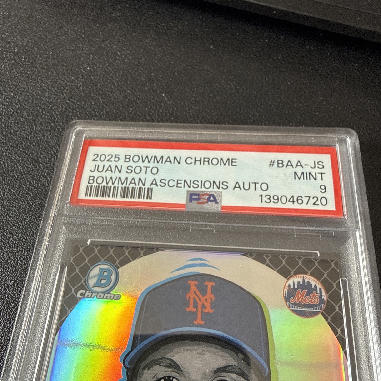 2025 Bowman Chrome Ascensions Juan Soto Autograph PSA 9! 9/10 view 4