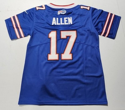 YOUTH BUFFALO BILLS Customized Josh Allen #17 Stitched Jersey SZ M (10/12) NWT