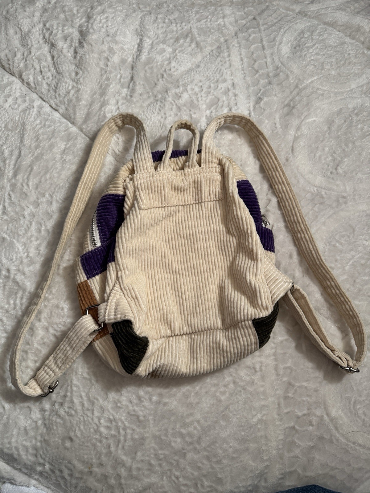 BDG Patchwork Corduroy Mini Backpack - image 3