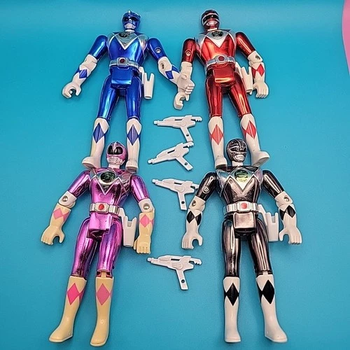 Mighty Morphin Power Rangers The Movie Metallic Vintage Lot Bandai 1995