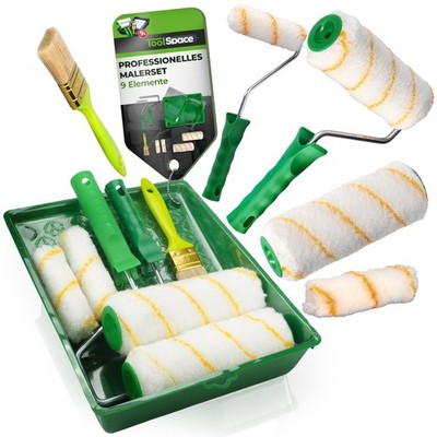 Professional Malerset Farbroller Set Malerpinsel Set 9-teilig