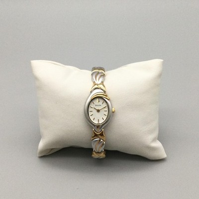 Bulova Womens Watch 17mm Two Tone Leaf Bracelet Gold Silver  display picture 2