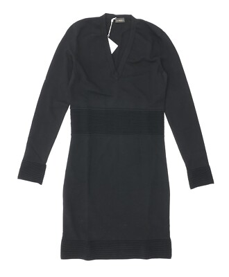 La Perla L35902 Miss Renegade Bi-Stretch Knit Black Dress Women's Size 6 US
