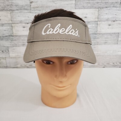 Cabela's Beige Visor Hat Embroidered Logo Unisex OSFM