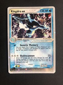 EX Dragon Pokemon Card Holo Kingdra ex 92/97 Rare E-Card, E-Reader Series LP