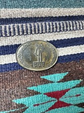 Vintage LEVI'S Belt Buckle Levi Strauss Saddle man Patina 60s 70s 50s Brass