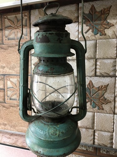 Vintage Old Feuerhand No. 260 Kerosene Lamp Lantern Old Color & Globe Germany - Picture 10 of 22