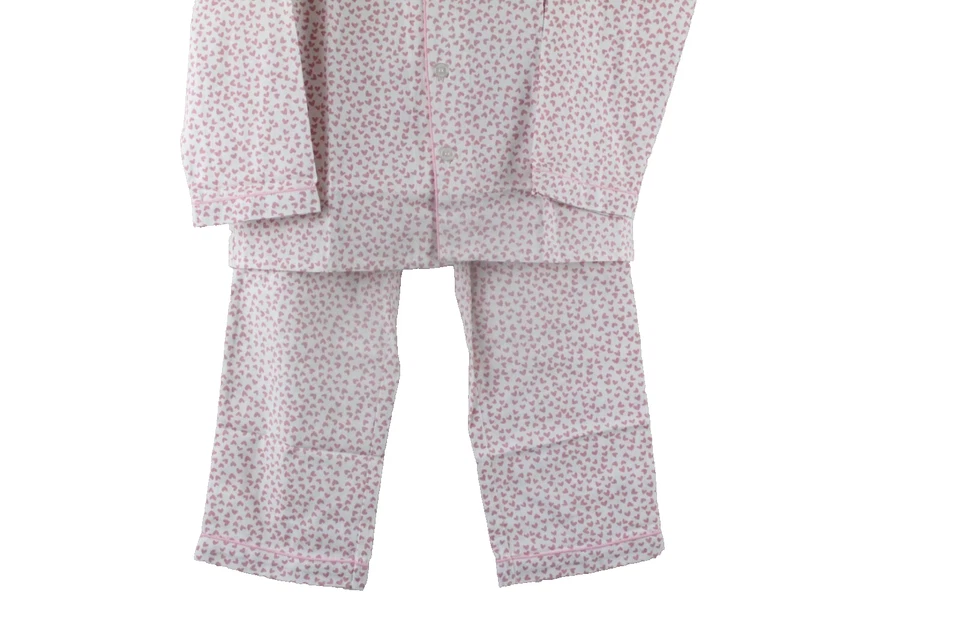 Petite Plume Girls' Sweethearts Pajama Set 12 White/Pink NWT - Image 4 of 4