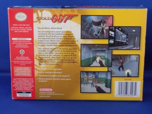 N64 Nintendo 64 Golden Eye 007 - (1997) Authentic N64 Box, Game & Manual # 2 CIB - Picture 6 of 20