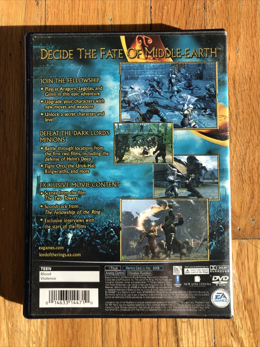 Lord Of The Rings Two Towers Sony PS2 Playstation 2 Game Complete 14633144710