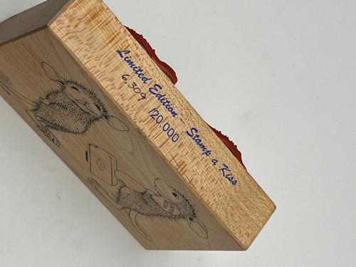 House Mouse STAMP A KISS Rubber Stamp Stampa Rosa Love Wedding Limited Edition - Picture 4 of 5