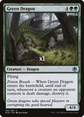 MTG Adventures in the Forgotten Realms AFR Green Dragon (SELECT