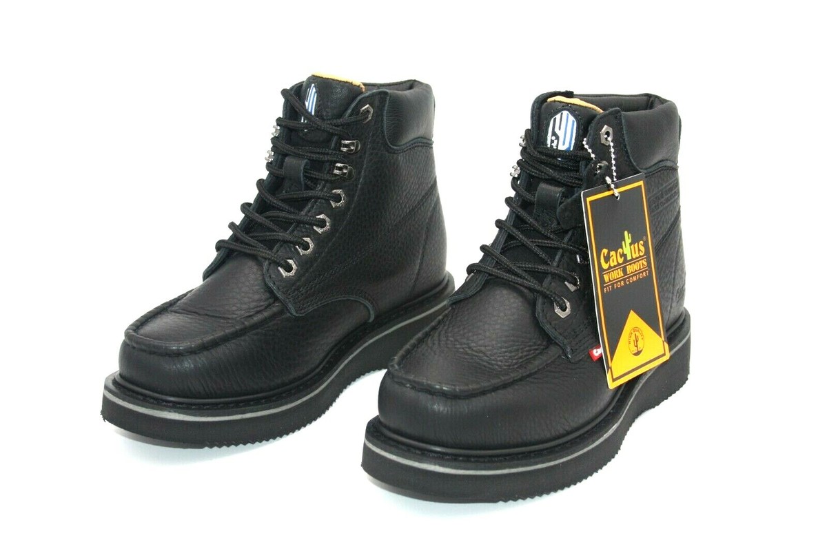 CACTUS FOOTWEAR WORK BOOT 622M BLACK MAXIMUM COMFORT PREMIUM