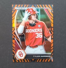 Tyler Hardman 2022 Panini Draft Picks Baseball #PDP153 Tiger Stripe SP #d/99
