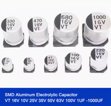 SMD Aluminum Electrolytic Capacitor VT 16V 10V 25V 35V 50V 63V 100V 1UF -1000UF