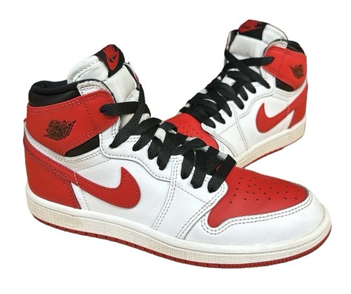 Nike Air Jordan 1 Retro High OG PS 'Heritage' Rosso Bianco AQ2664-161 Taglia 3Y Wms 5 - Foto 4 di 14