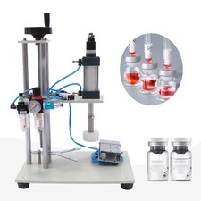 Pneumatic Crimping Machine Perfume Crimper Capper Metal Cap Press Bottle Sealing