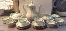 K&A Krautheim Demitasse / Espresso Coffee Service - 21 Piece - Coffeepot ++