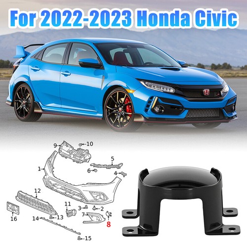 2X Fog Light Cover Front Driver & Passenger Left Right For Honda Civic 2022-2024 - Bild 2 von 9